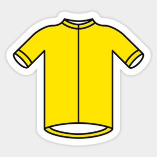 Yellow Leaders Cycling Jersey Pattern Sticker